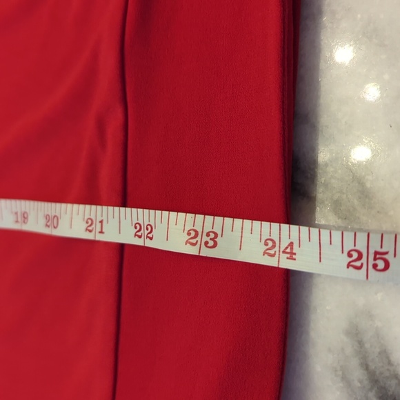 The Limited red cap sleeved tie waist top large - Picture 7 of 8